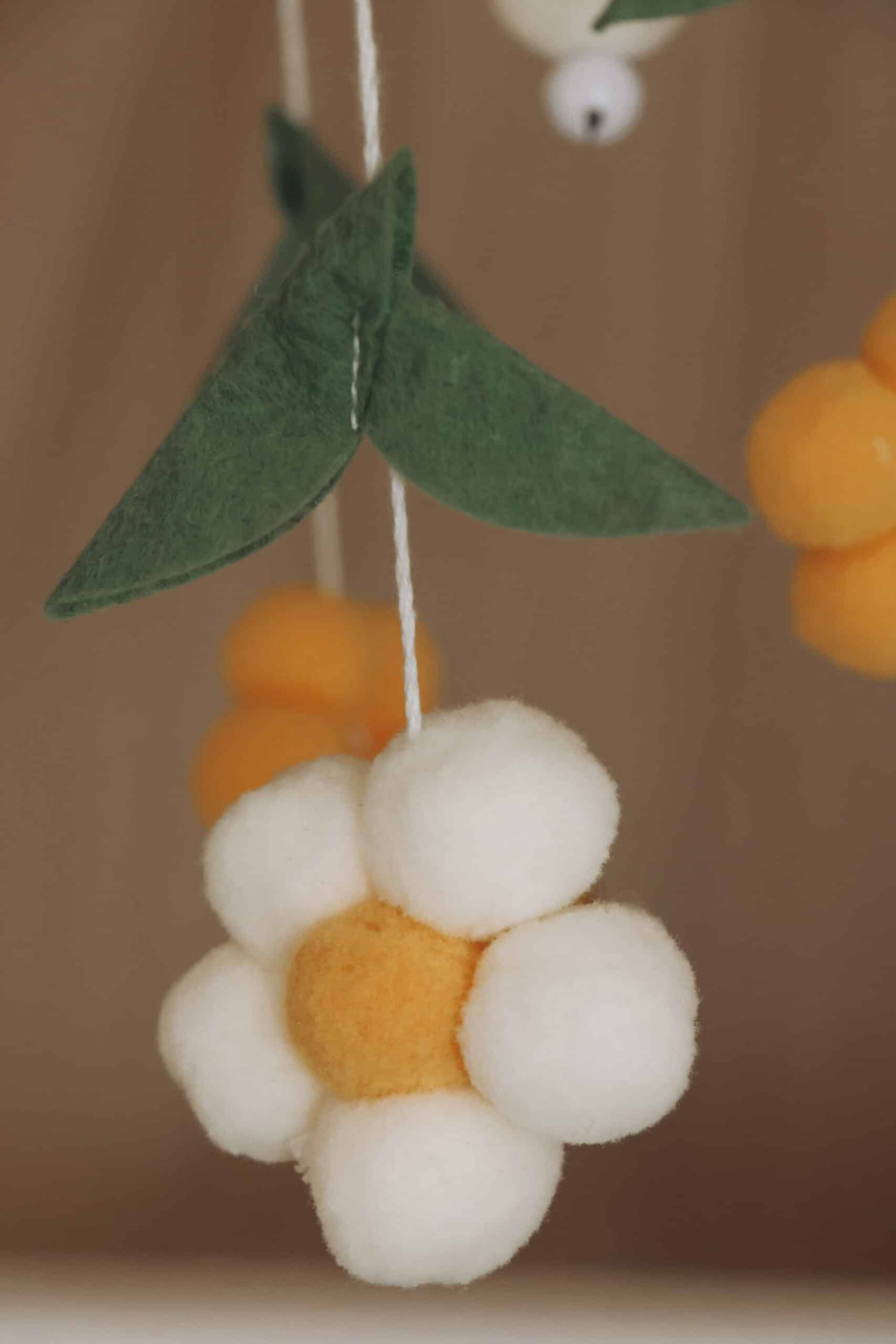 Handmade Yellow Bees baby mobile