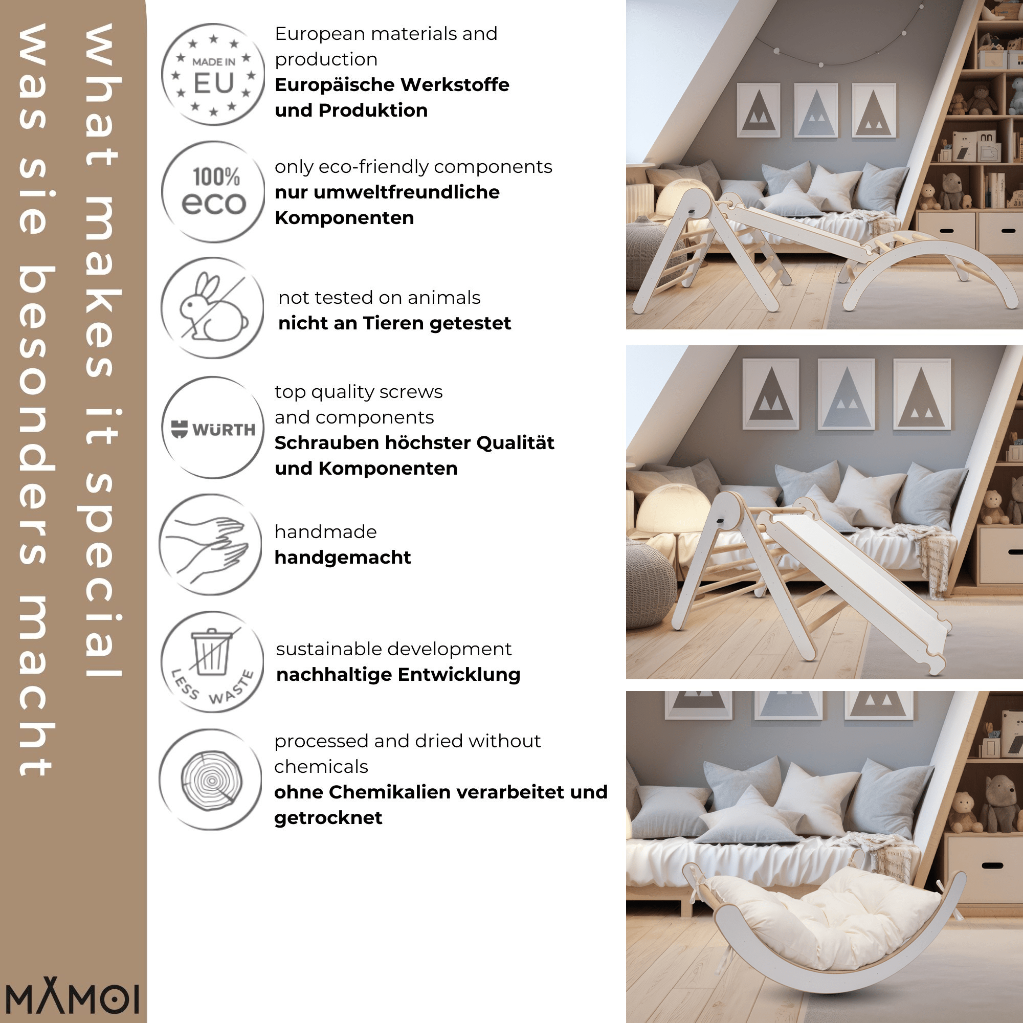 Climbing Structure Indoor 4-in-1 Set