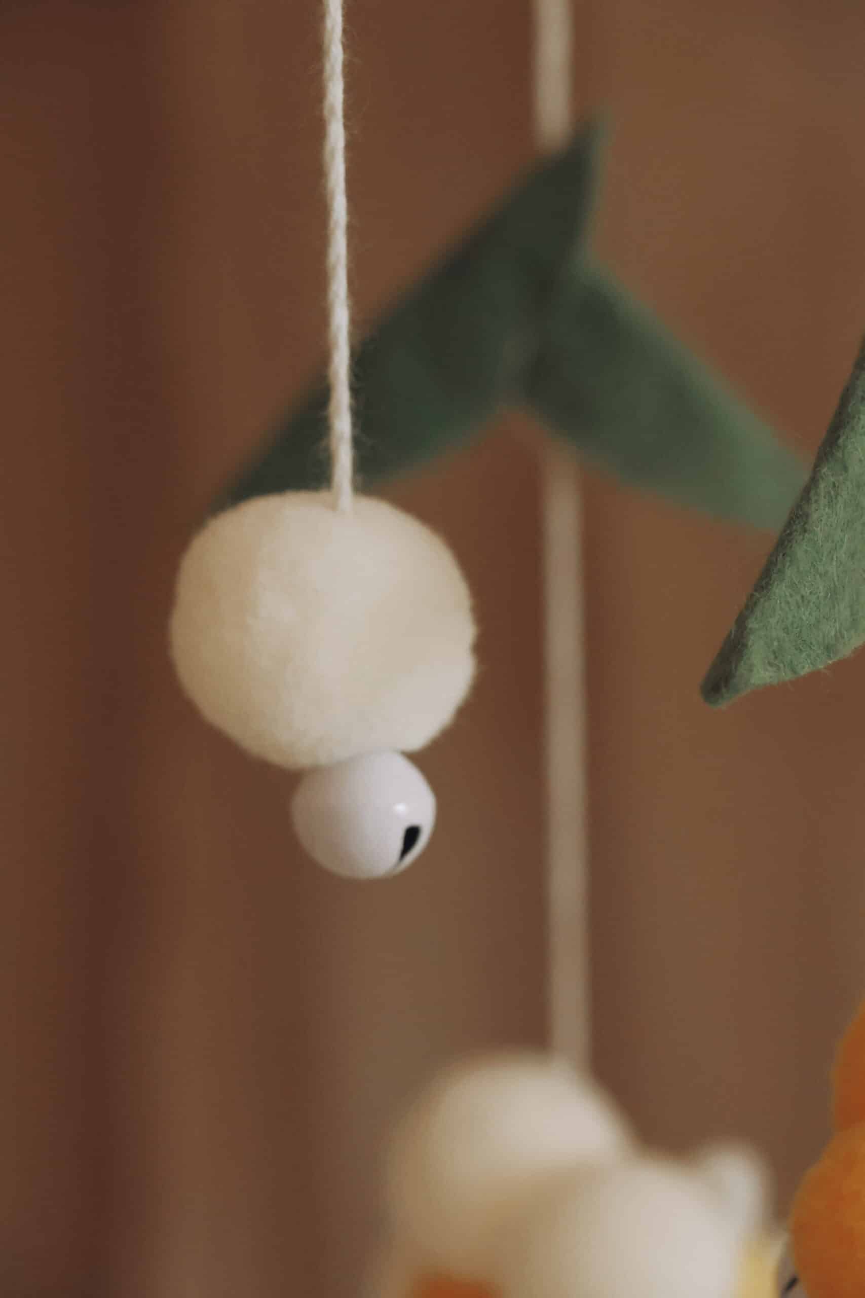 Handmade Yellow Bees baby mobile