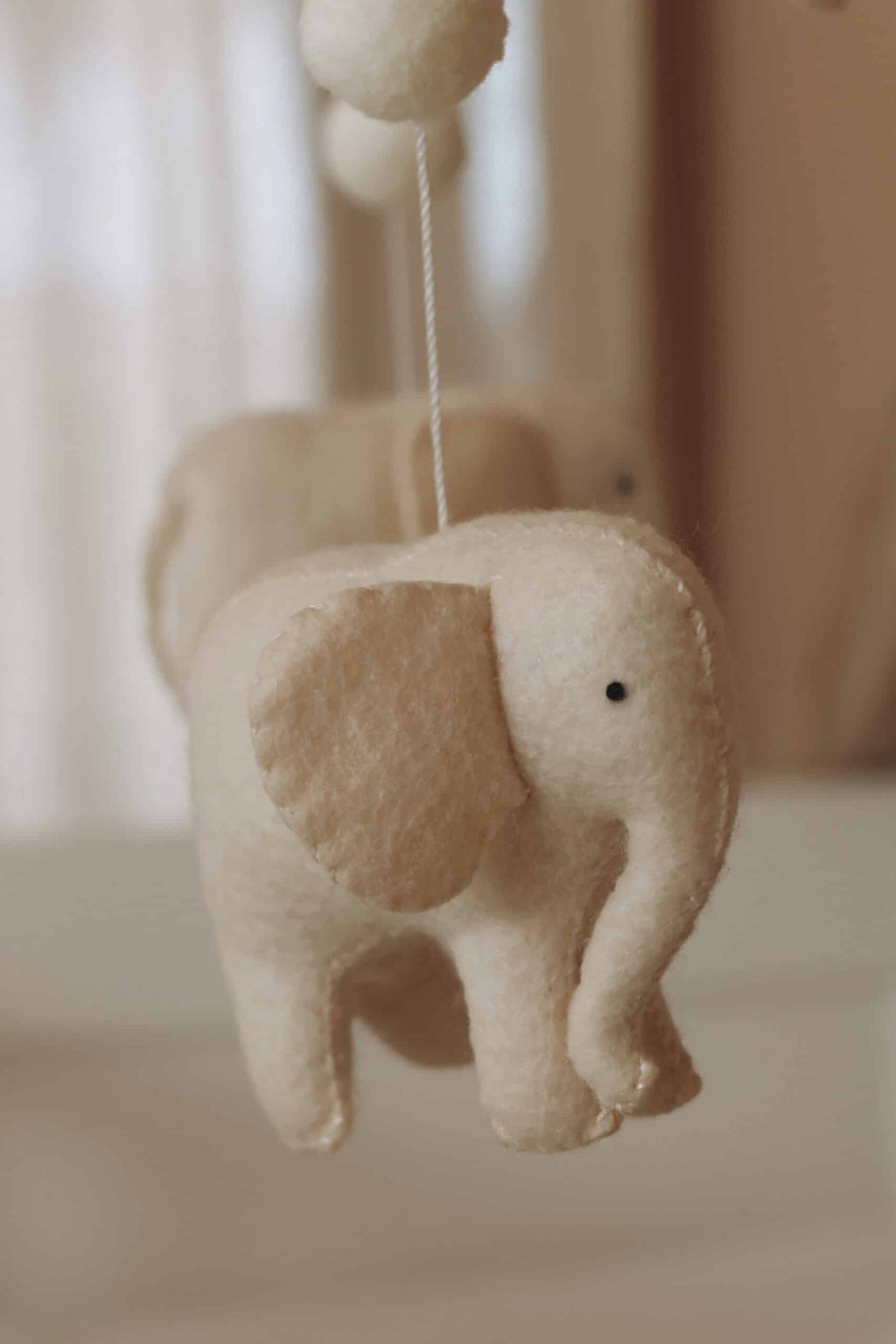 Handmade Elephants baby mobile