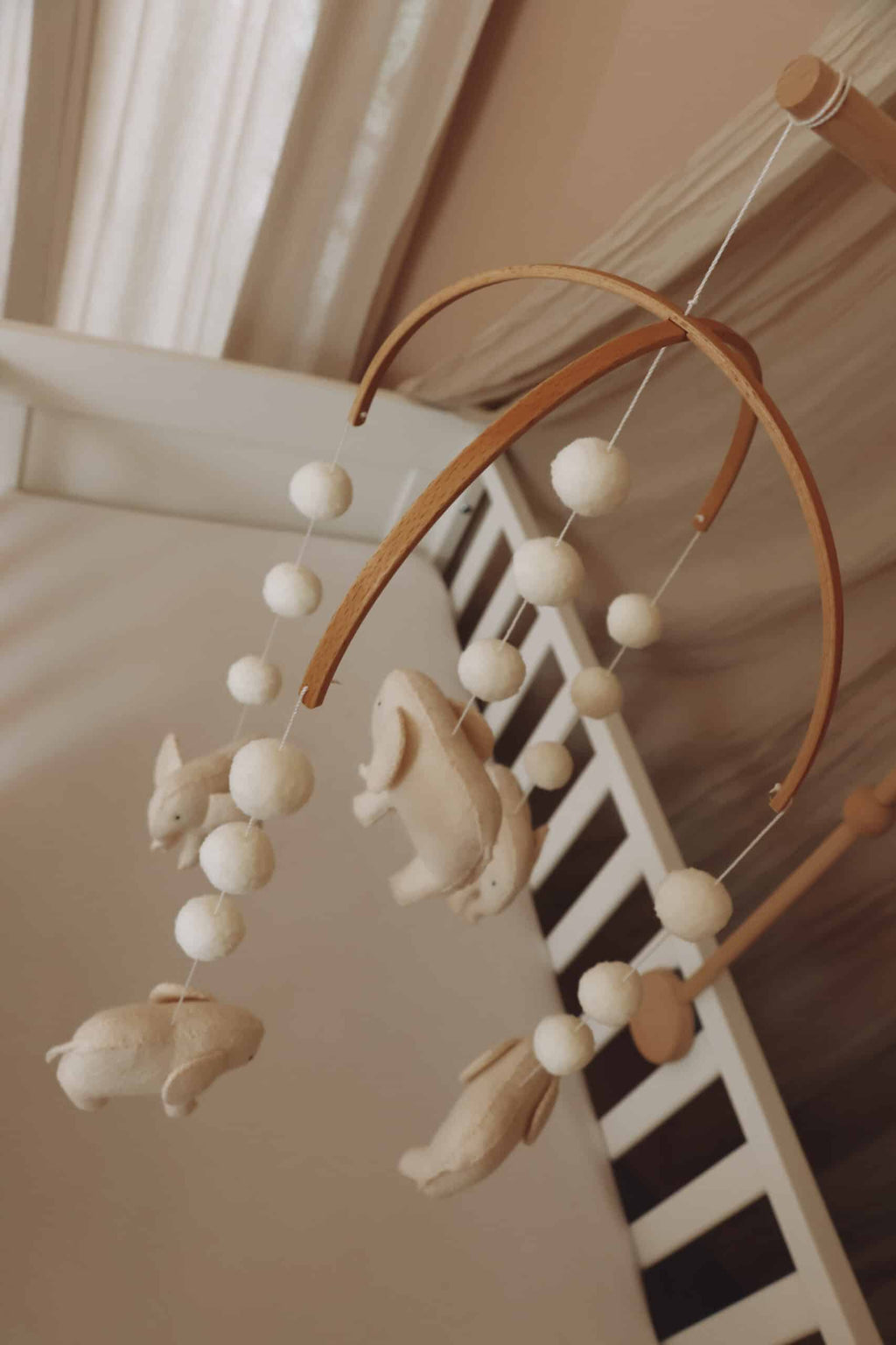 Handmade Elephants baby mobile