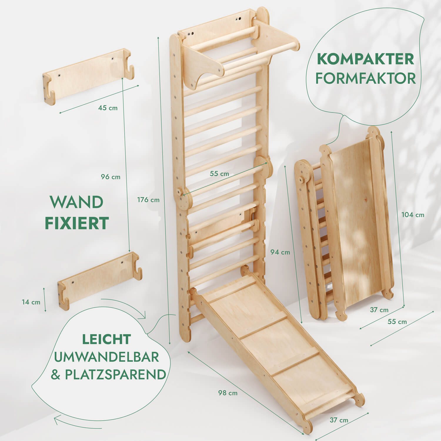 6-in-1 Indoor Climbing Wall