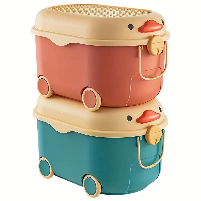 Cute Duck Toy Storage Box-2