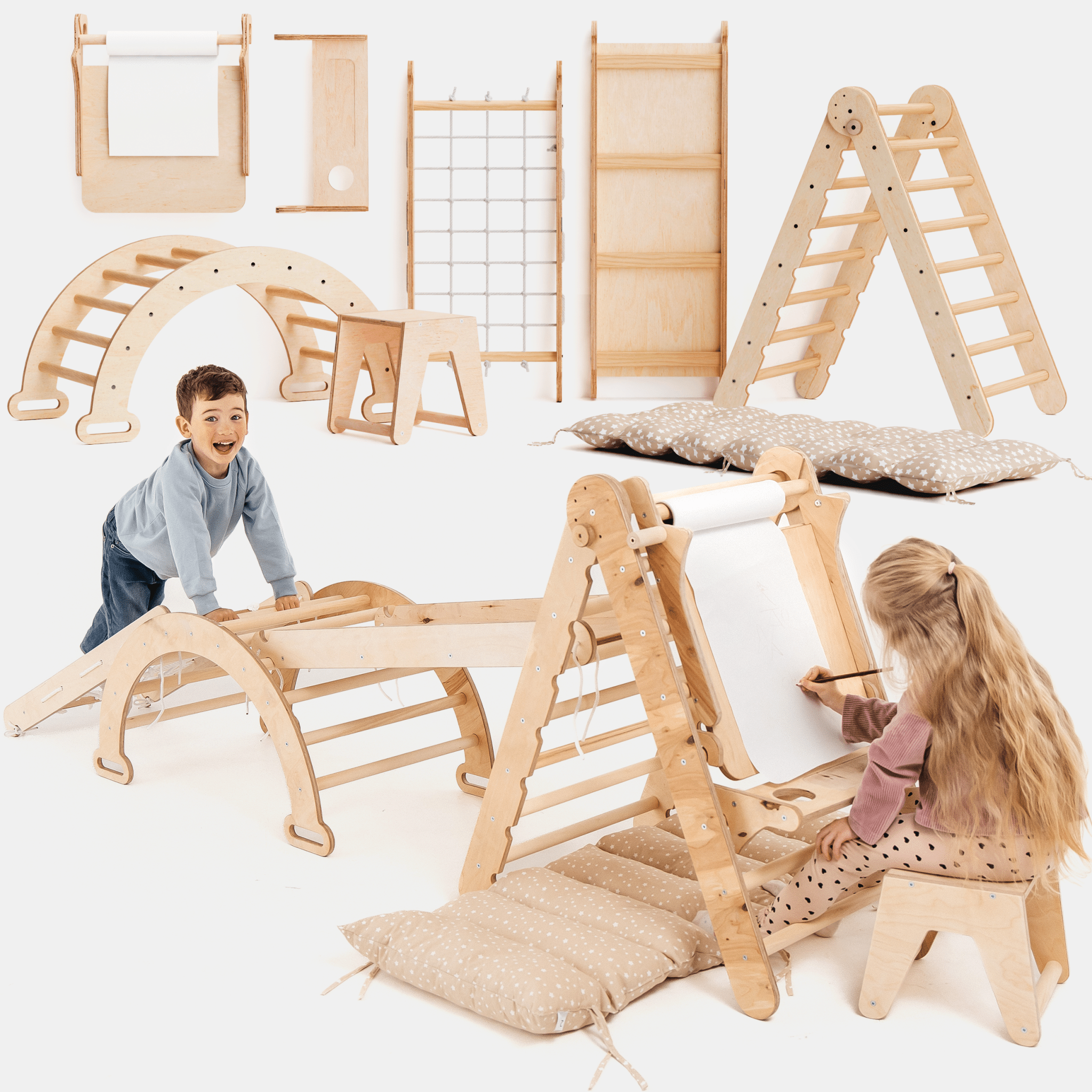 Montessori climbing frame set
