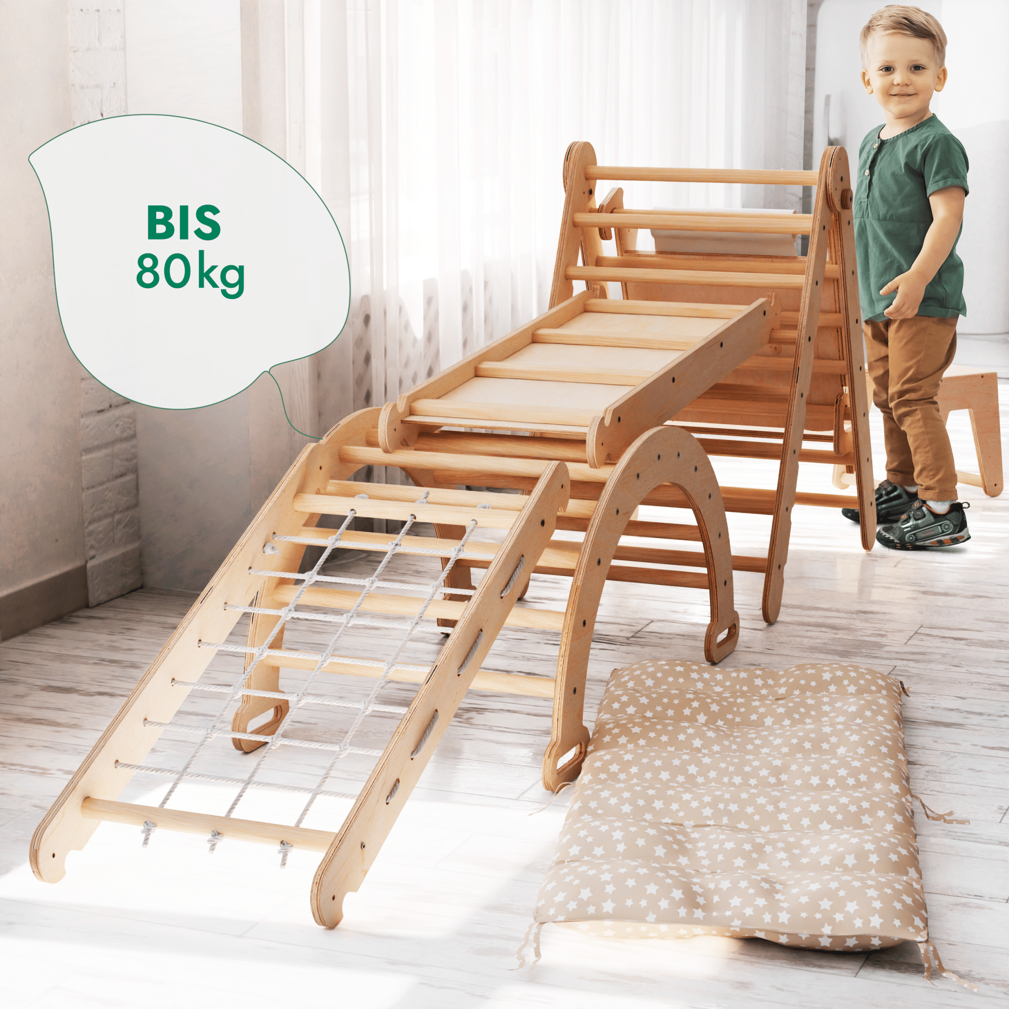 Montessori climbing frame set