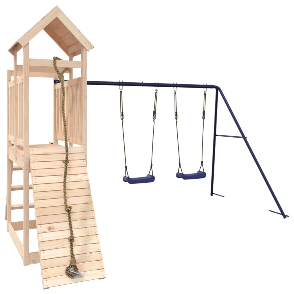 NNEVL Outdoor Playset Solid Wood Pine-2