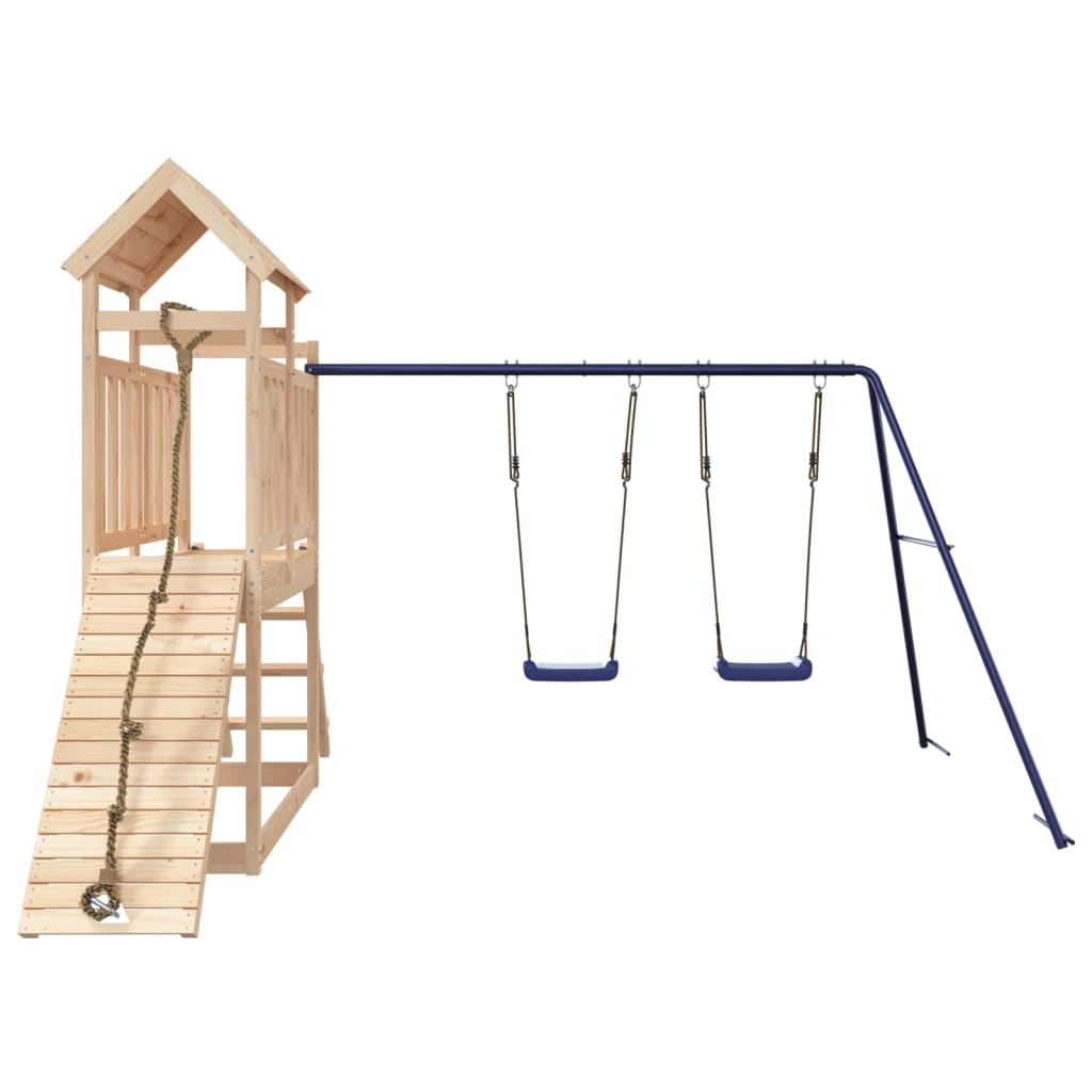 NNEVL Outdoor Playset Solid Wood Pine-3