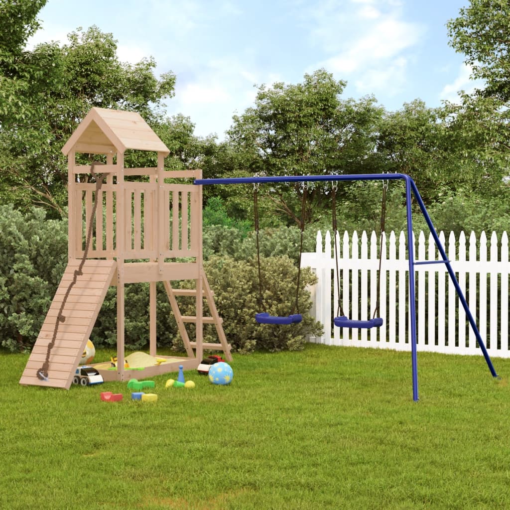 NNEVL Outdoor Playset Solid Wood Pine-0
