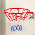 Kids outdoor basketball hoop with adjustable steel rim