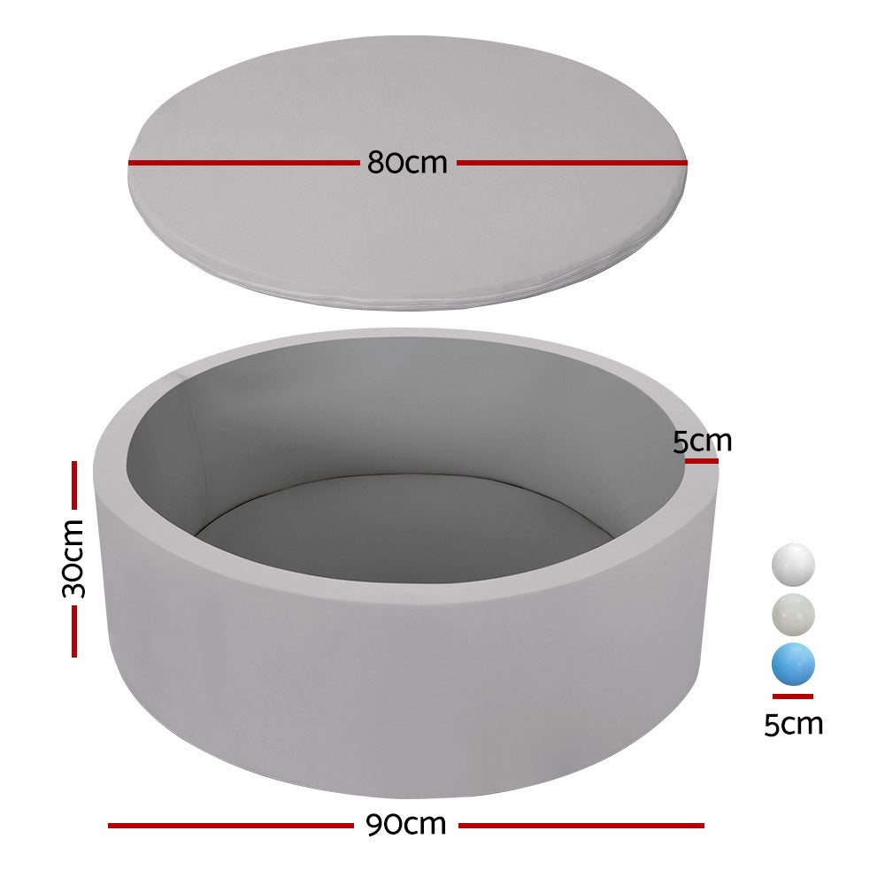 Keezi Kids Foam Ball Pit – Grey