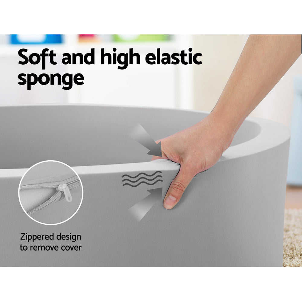 Keezi Kids Foam Ball Pit – Grey