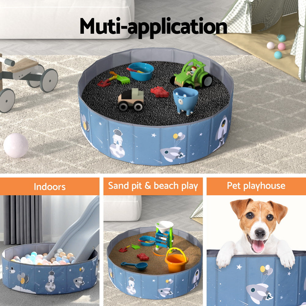 Keezi Foldable Kids Ball Pit – Blue