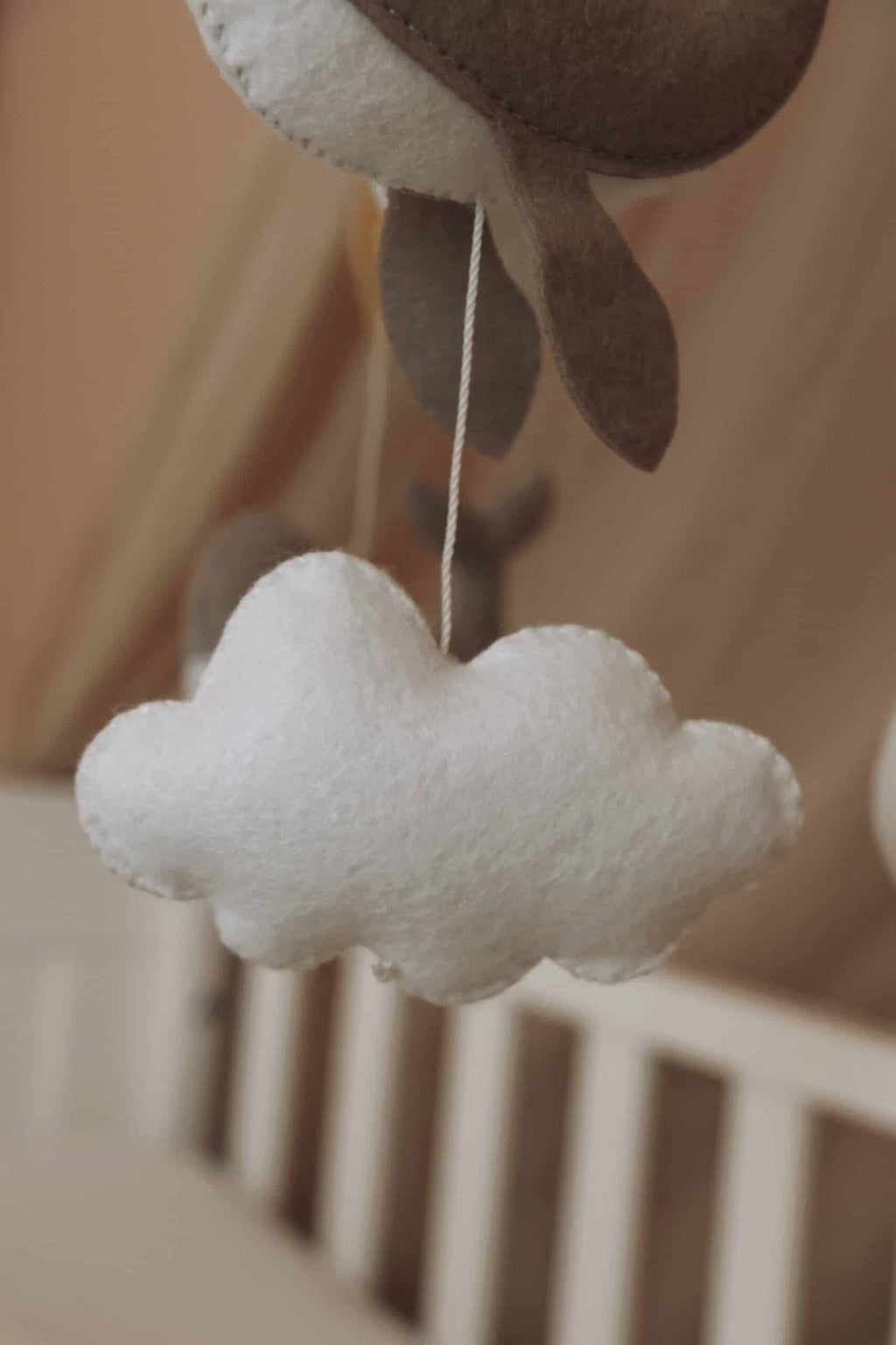 Handmade Little Whales baby mobile-7