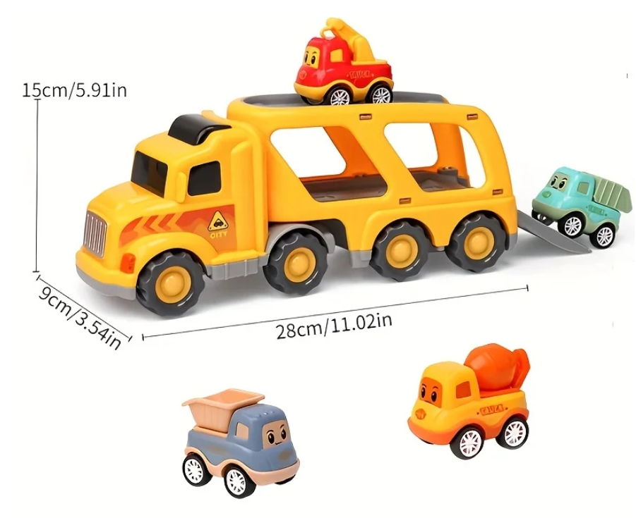Temi die-cast transport truck toy vehicle model for kids