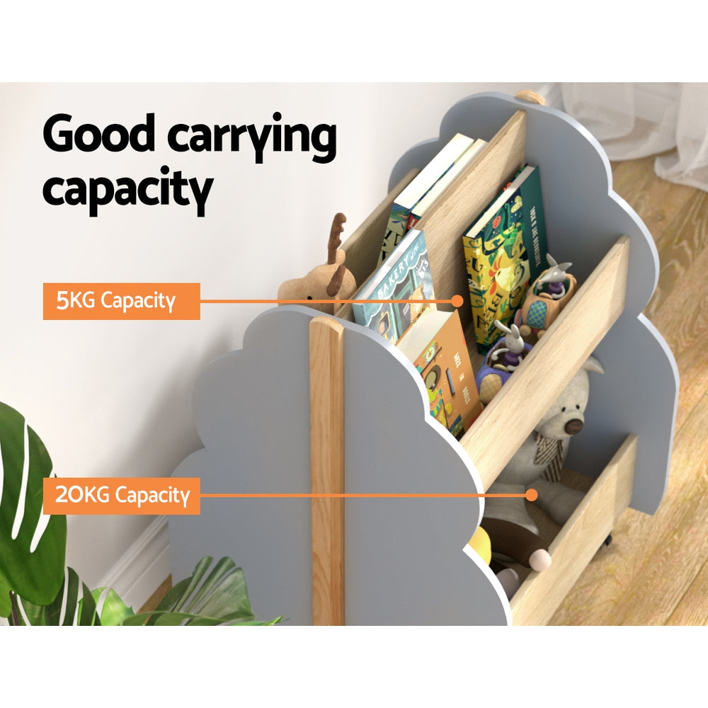 Keezi Kids Toy Box & Bookshelf