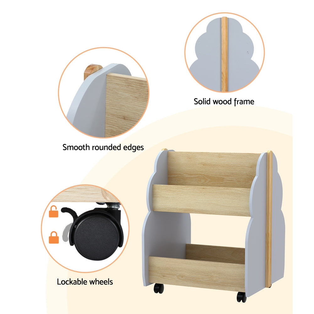 Keezi Kids Toy Box & Bookshelf