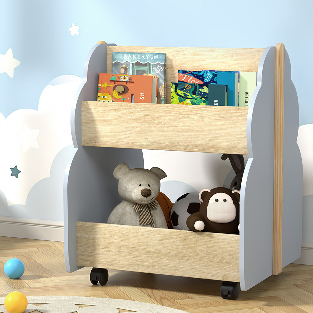 Keezi Kids Toy Box & Bookshelf