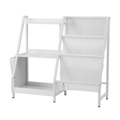 White 3-tier kids bookshelf for book storage and room organization