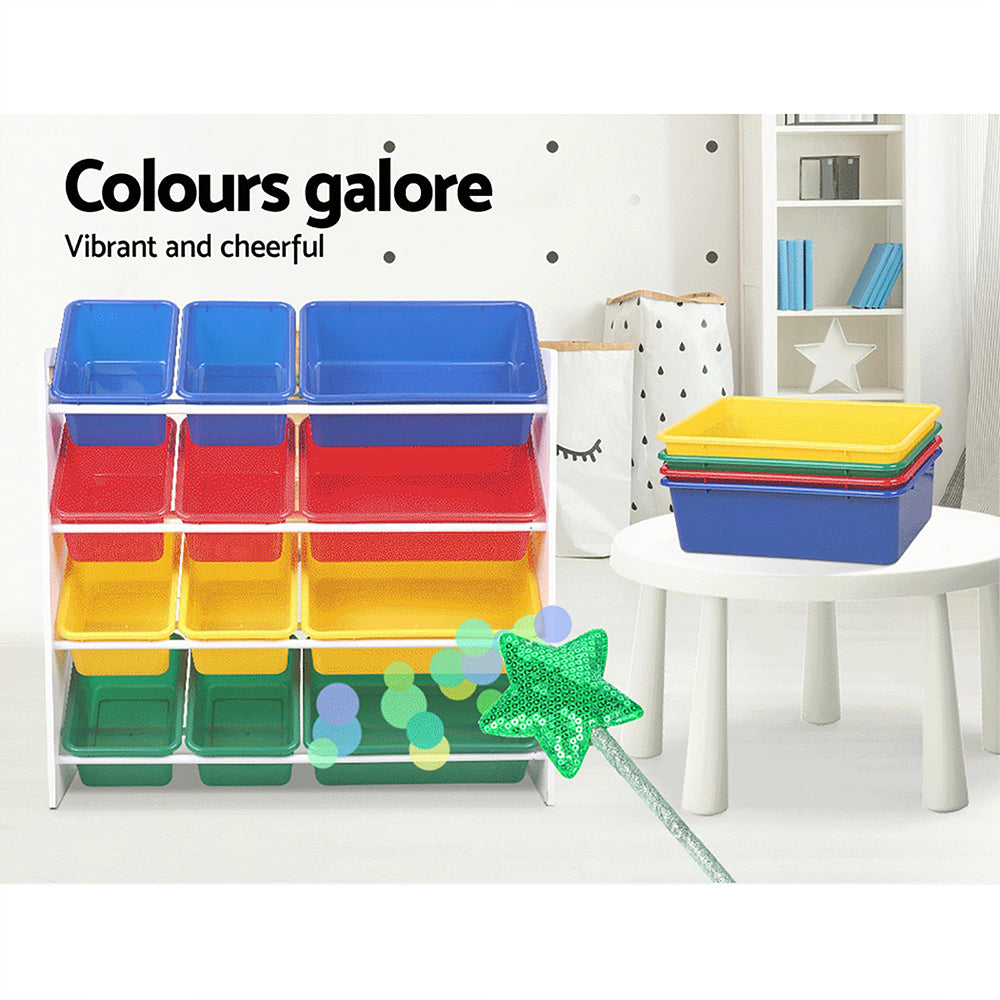 Keezi Kids Storage Rack with 12 Bins