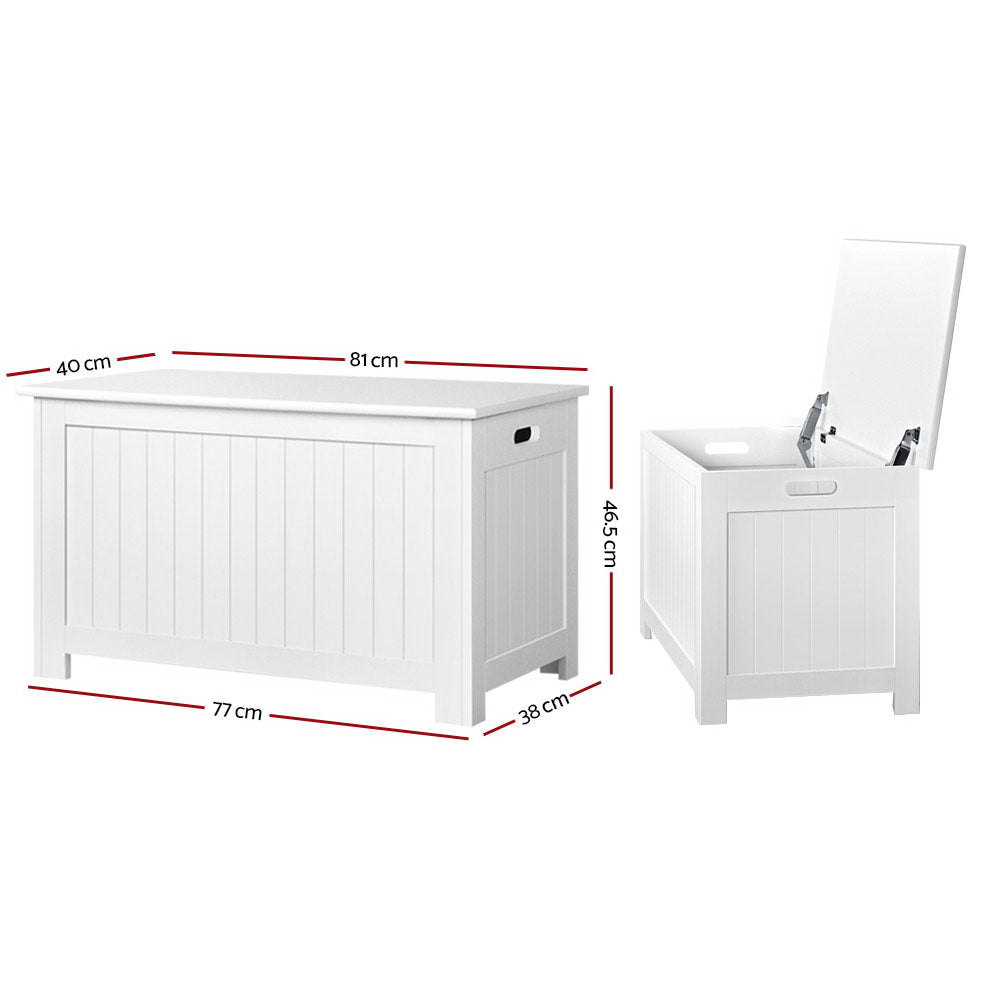 Keezi Kids Toy Storage Chest in White