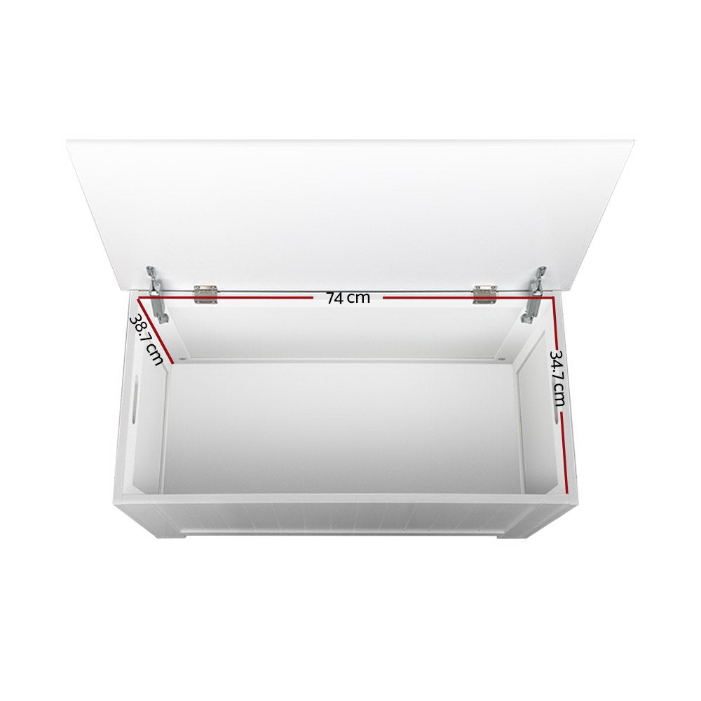 Keezi Kids Toy Storage Chest in White