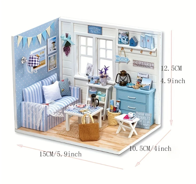 Sunshine Princess House DIY 3D Puzzle unassembled