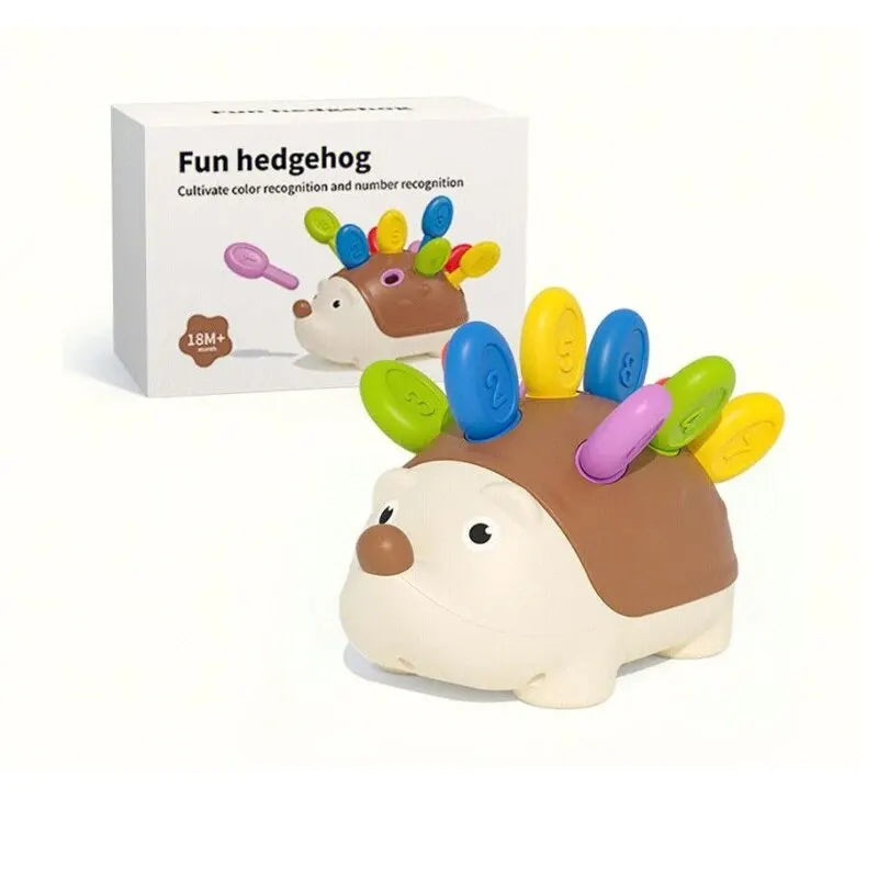 Montessori hedgehog toy fine motor learning toy