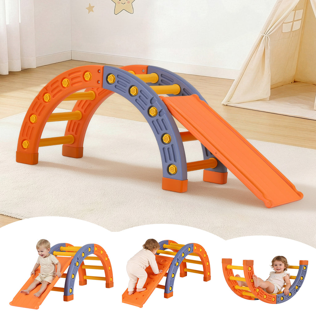 Toddler Climbing Frame Set with Slide and Arch – Indoor & Outdoor Playset