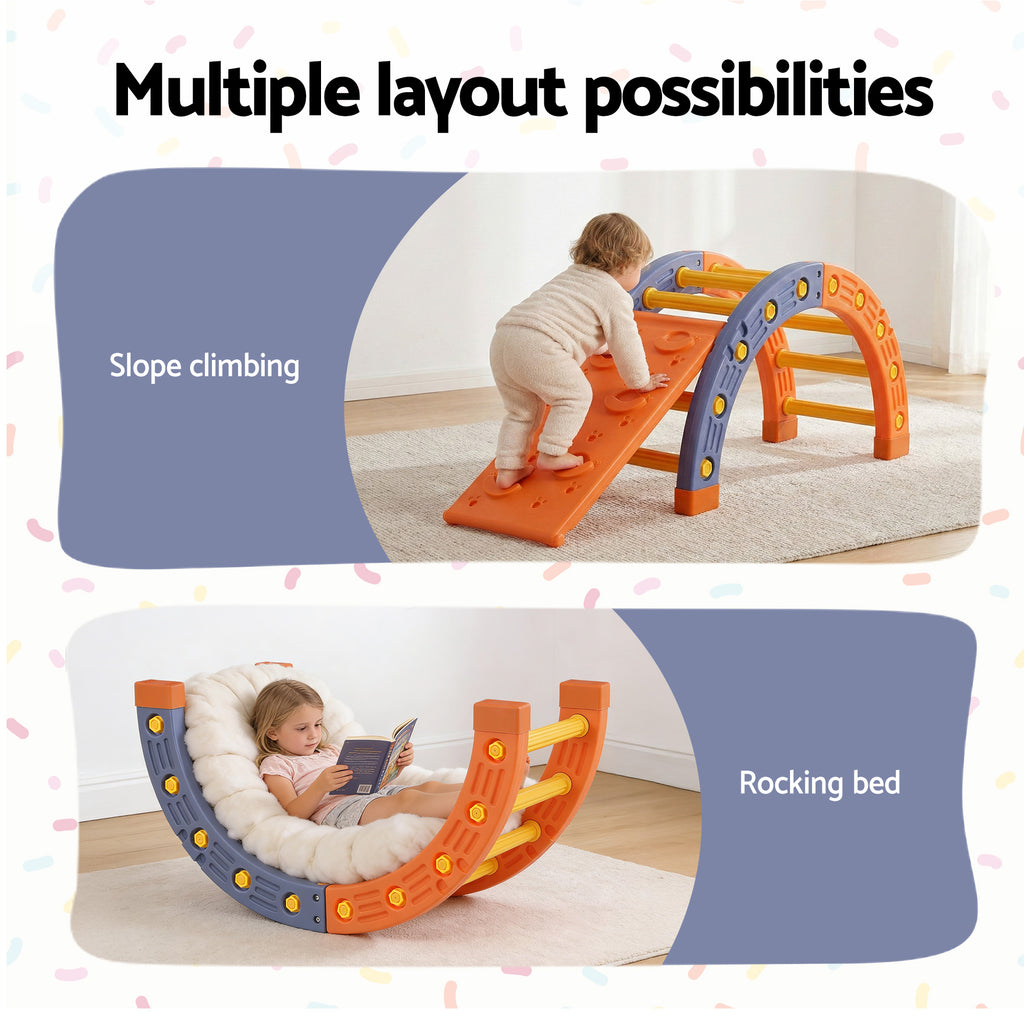 Toddler Climbing Frame Set with Slide and Arch – Indoor & Outdoor Playset