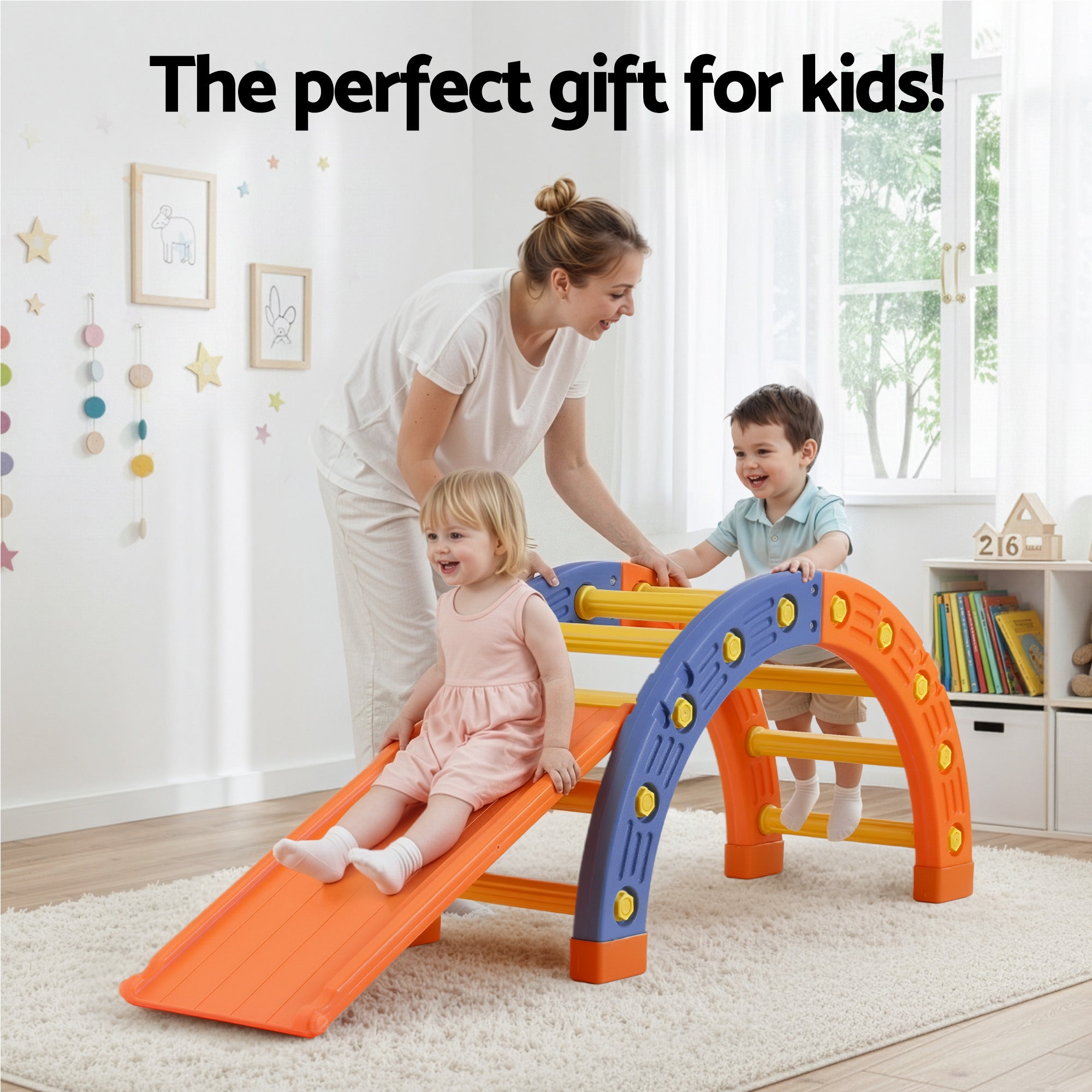 Toddler Climbing Frame Set with Slide and Arch – Indoor & Outdoor Playset