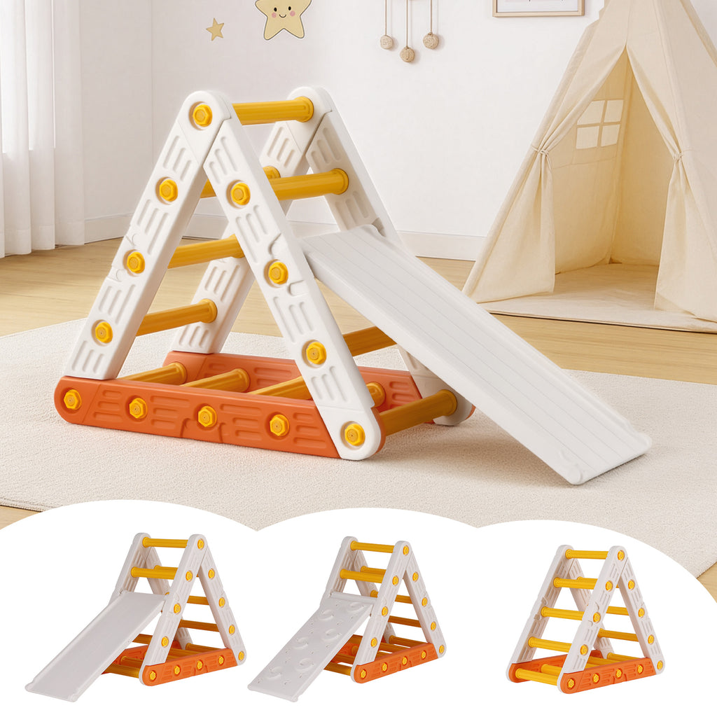 Toddler Climbing Frame Set with Slide and Triangle Climber – Indoor & Outdoor Play