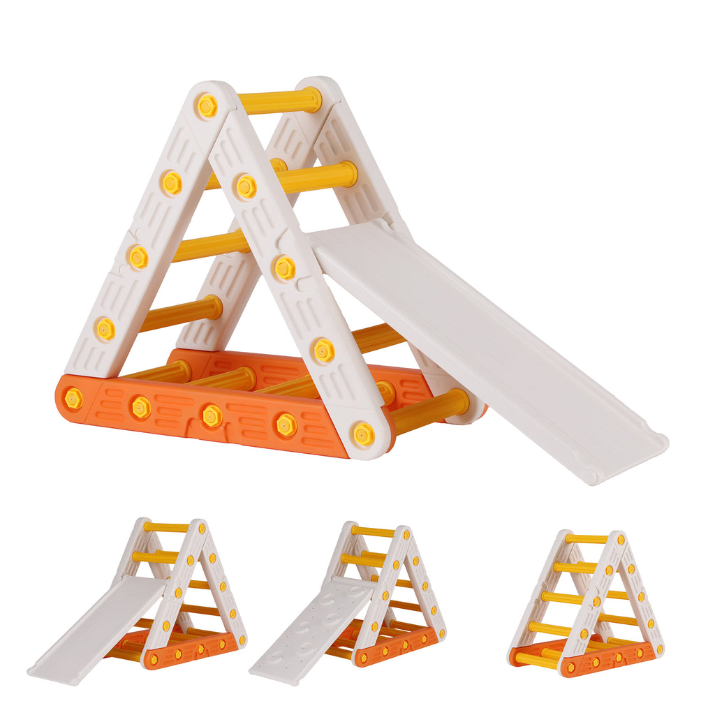 Toddler Climbing Frame Set with Slide and Triangle Climber – Indoor & Outdoor Play