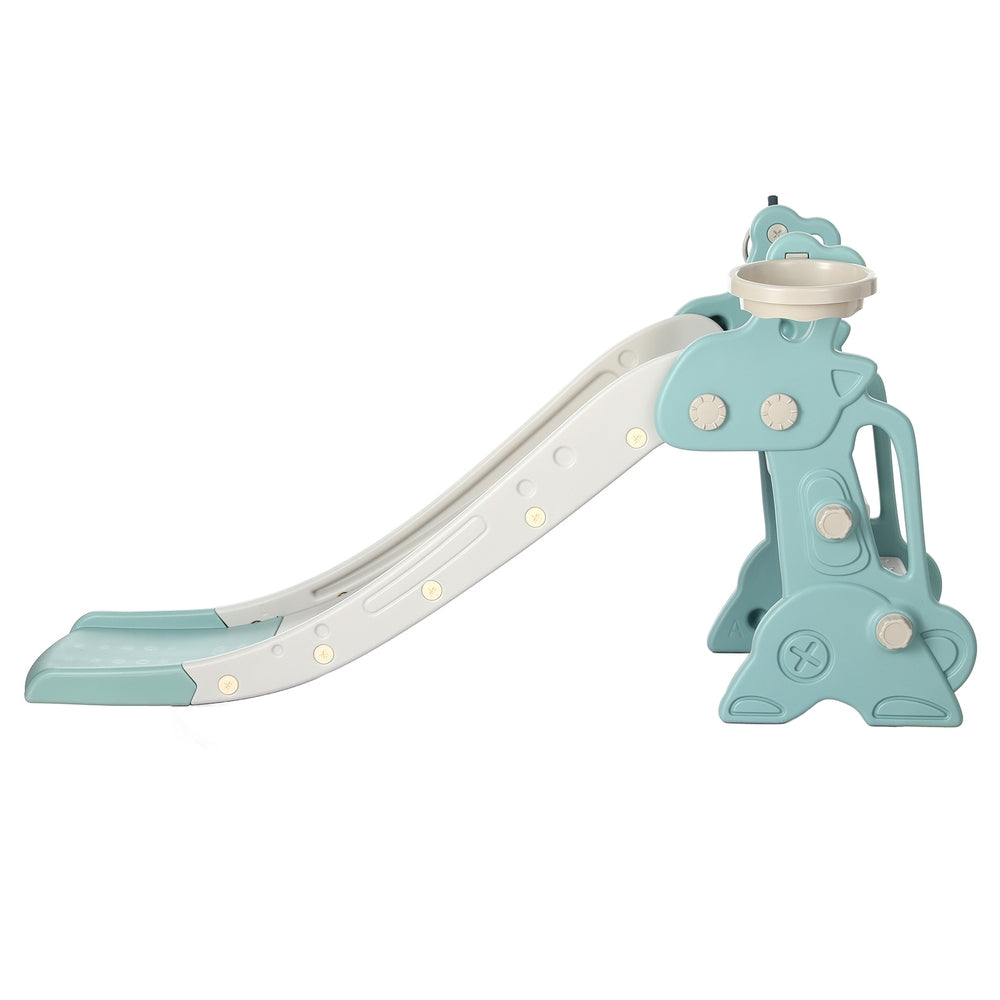 Keezi Kids Slide & Hoop Playset – Blue