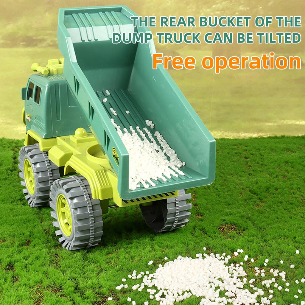kids engineering truck toy simulation dump truck construction vehicle