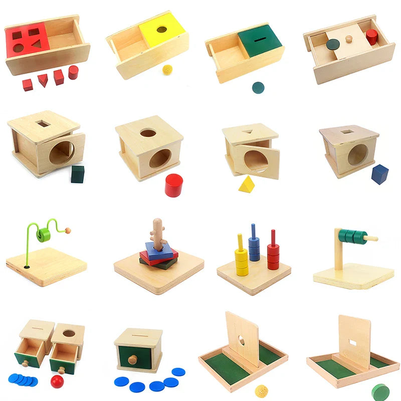 Montessori wooden educational toy set for kids