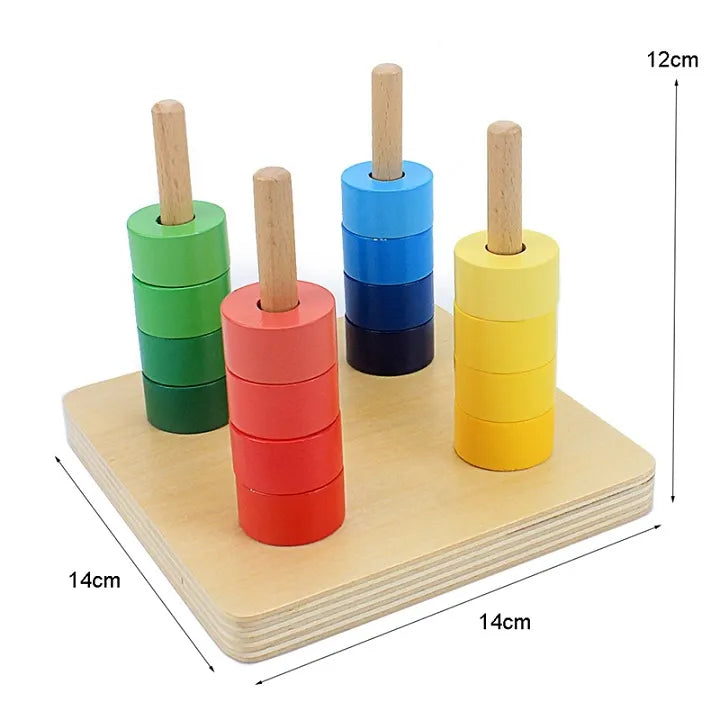 Montessori wooden educational toy set for kids