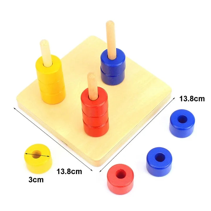 Montessori wooden educational toy set for kids