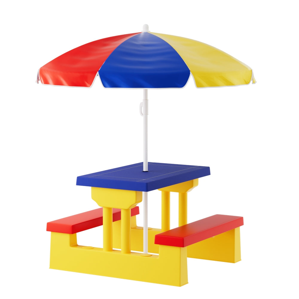 Keezi Kids Outdoor Table Set with Umbrella