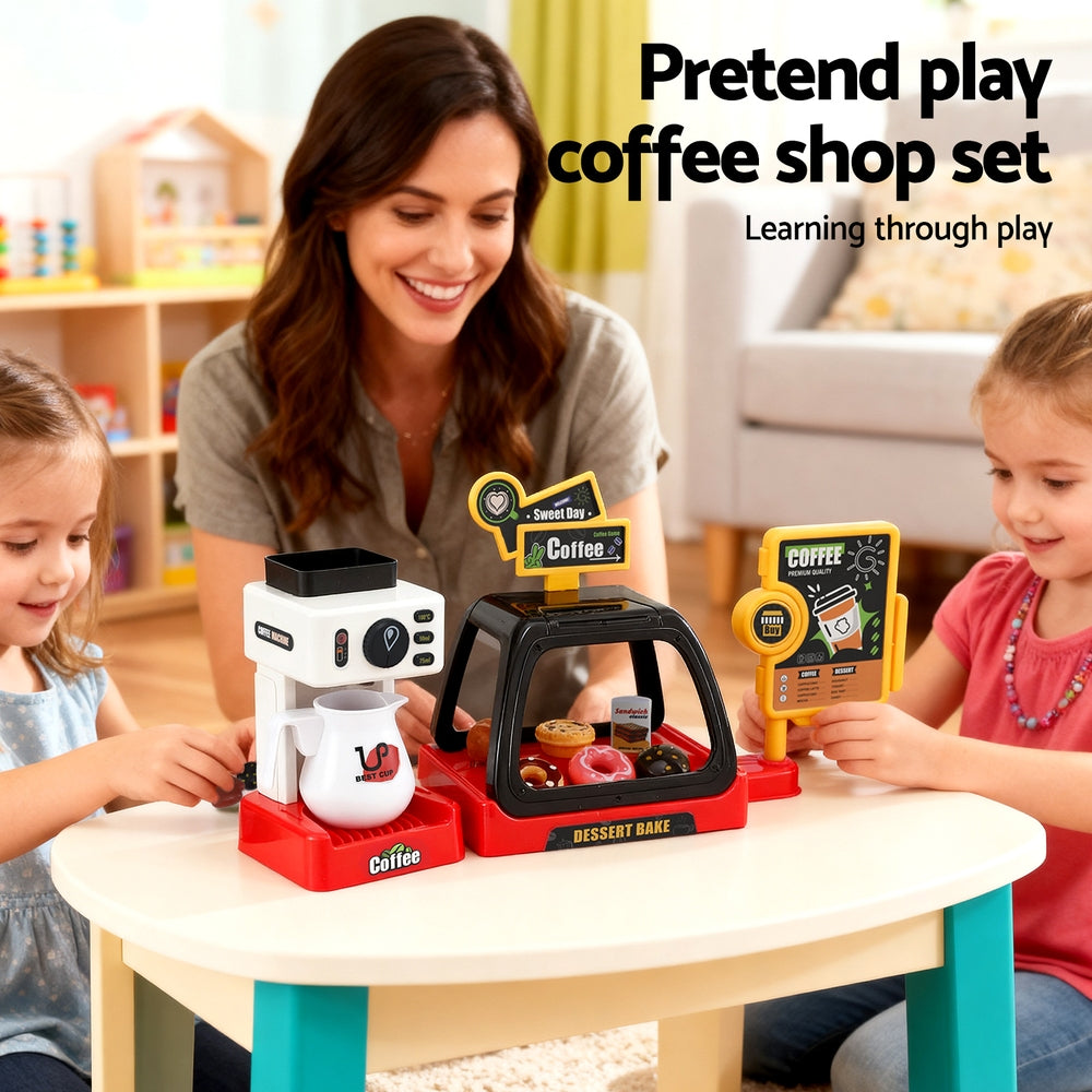 Keezi Kids Pretend Coffee Shop with Accessories