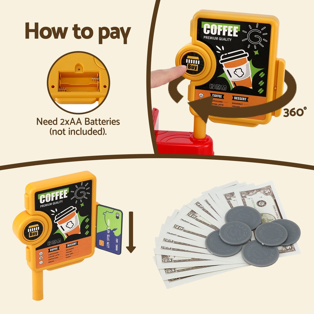 Keezi Kids Pretend Coffee Shop with Accessories