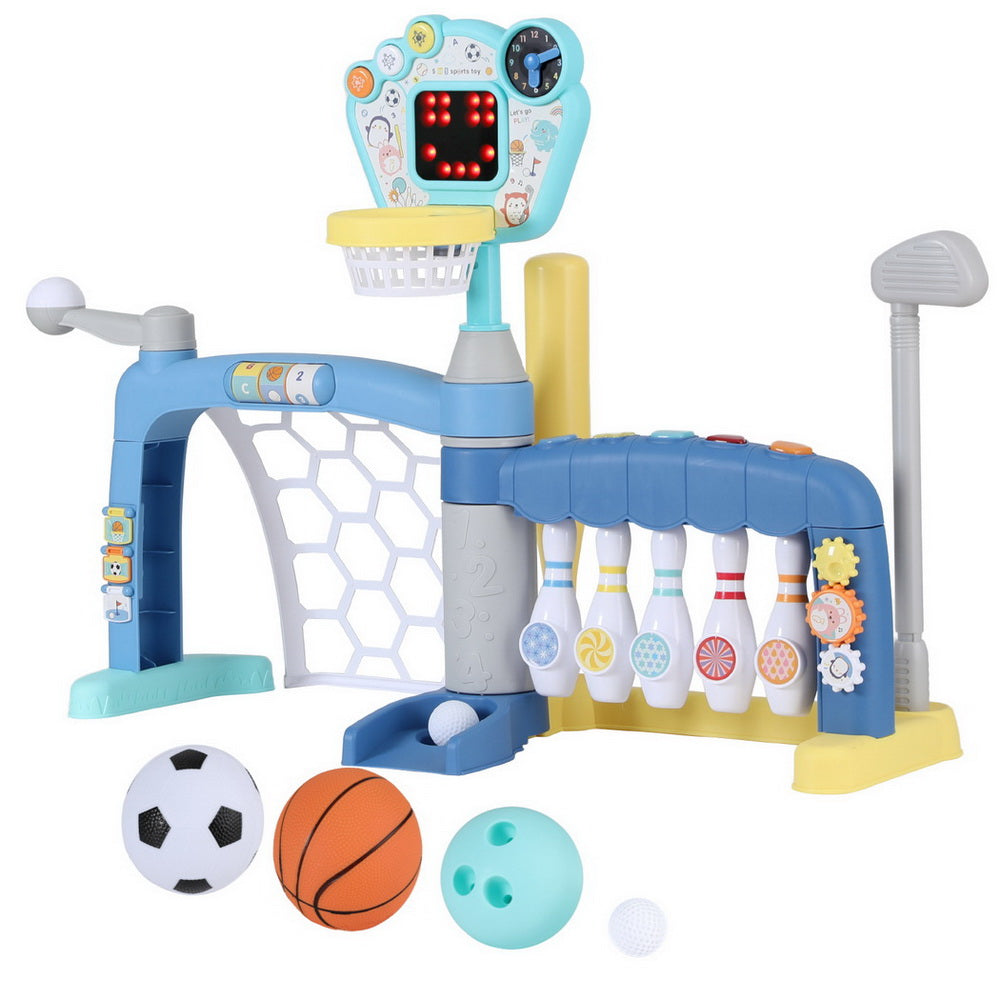 Keezi Multi-Sport Game Set for Kids – Blue