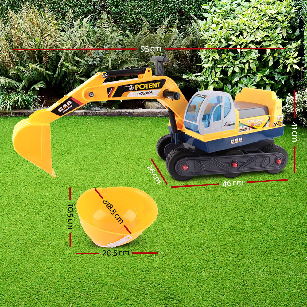 Keezi Ride-On Kids Excavator Digger Toy