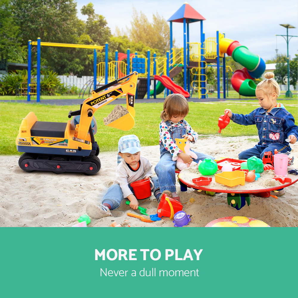 Keezi Ride-On Kids Excavator Digger Toy