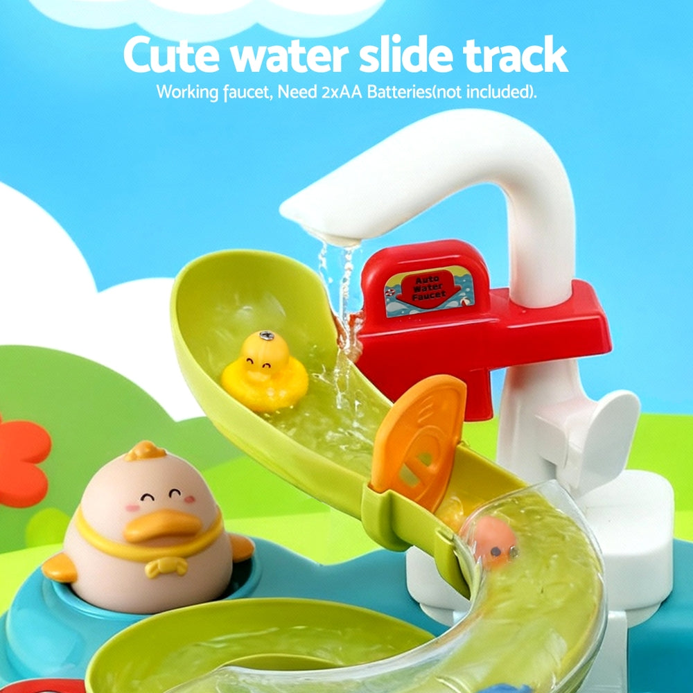 Keezi Kids Play Sink with Faucet & Play Food