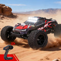 Kids 1:8 Scale Remote Control Off-Road Truck with Lights and 2WD High-Speed Motor