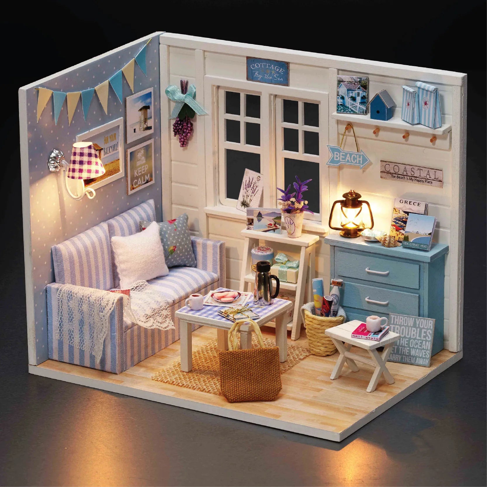 Sunshine Princess House DIY 3D Puzzle unassembled