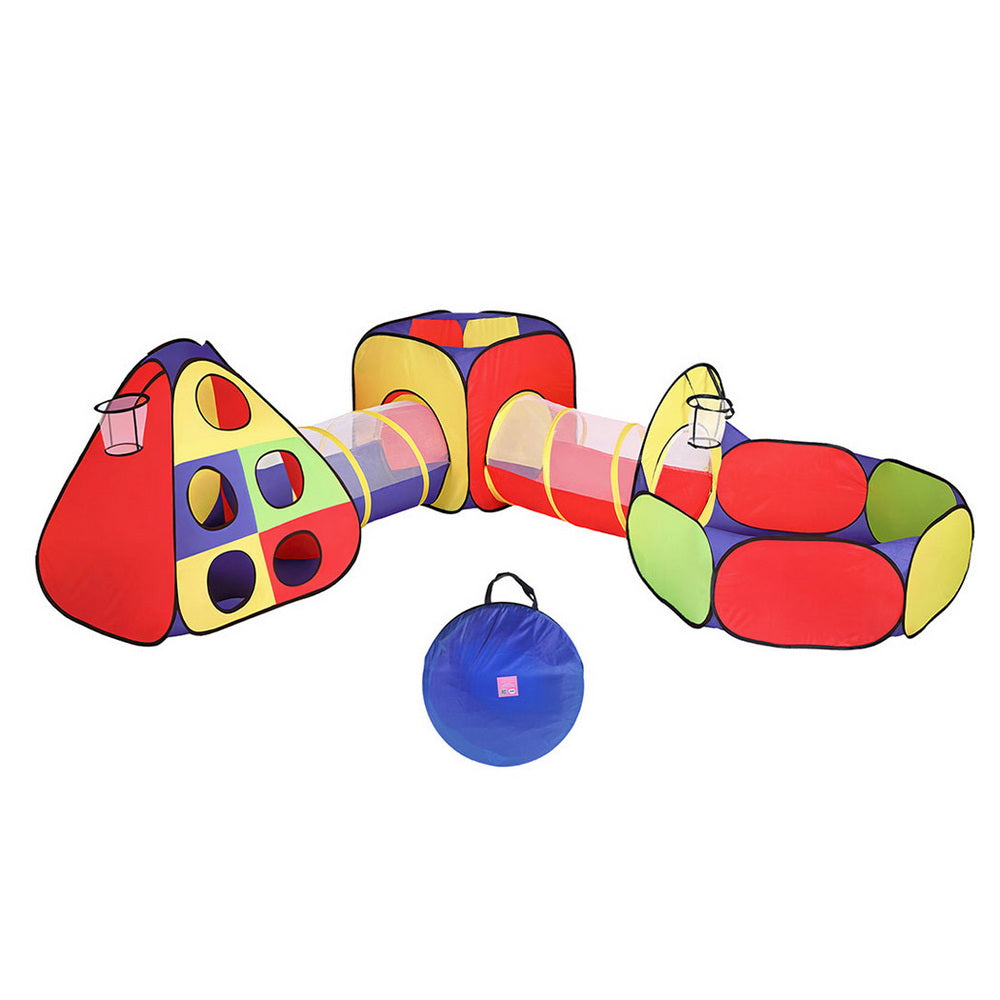 Keezi Kids Playhouse Tent with Ball Pit & Tunnel