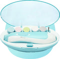 Electric Baby Nail File Set with LED Light – Gentle Nail Care Kit (Blue)