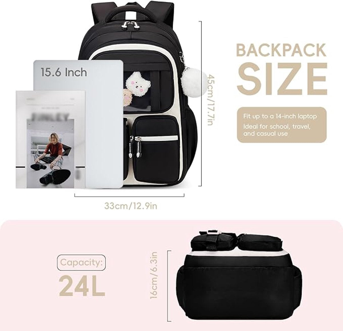 Kids School Backpack – Lightweight Breathable Multi-Compartment Bag
