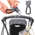Stroller Bag Hook | Universal Stroller Carabiner Hanger for Bags – 1 Piece, Grey
